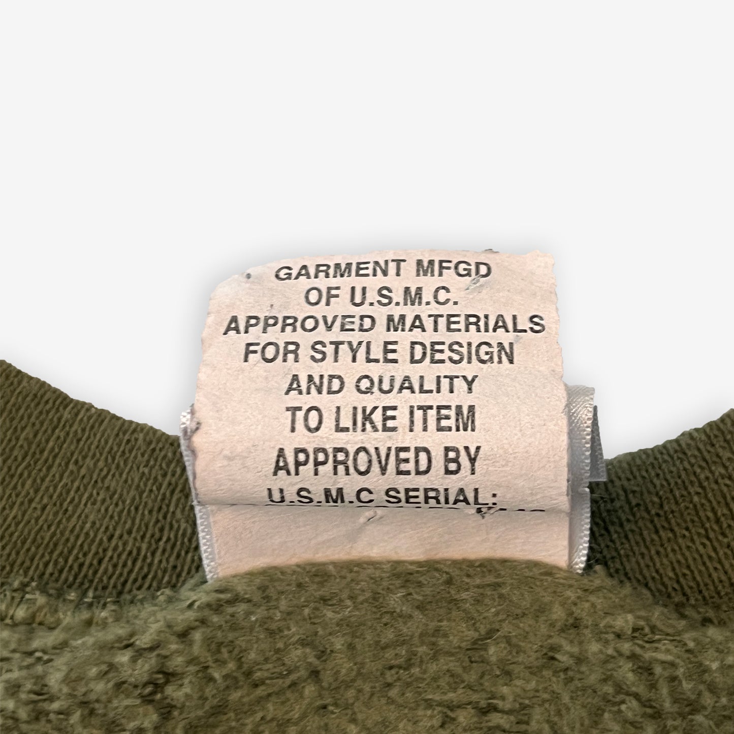 1990s - USMC Cropped Warm Up Sweatshirt