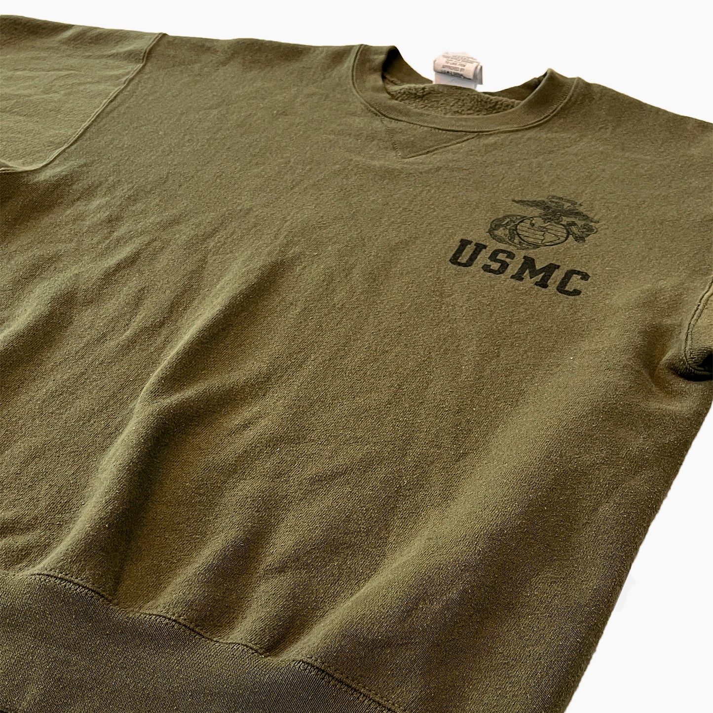 1990s - USMC Cropped Warm Up Sweatshirt