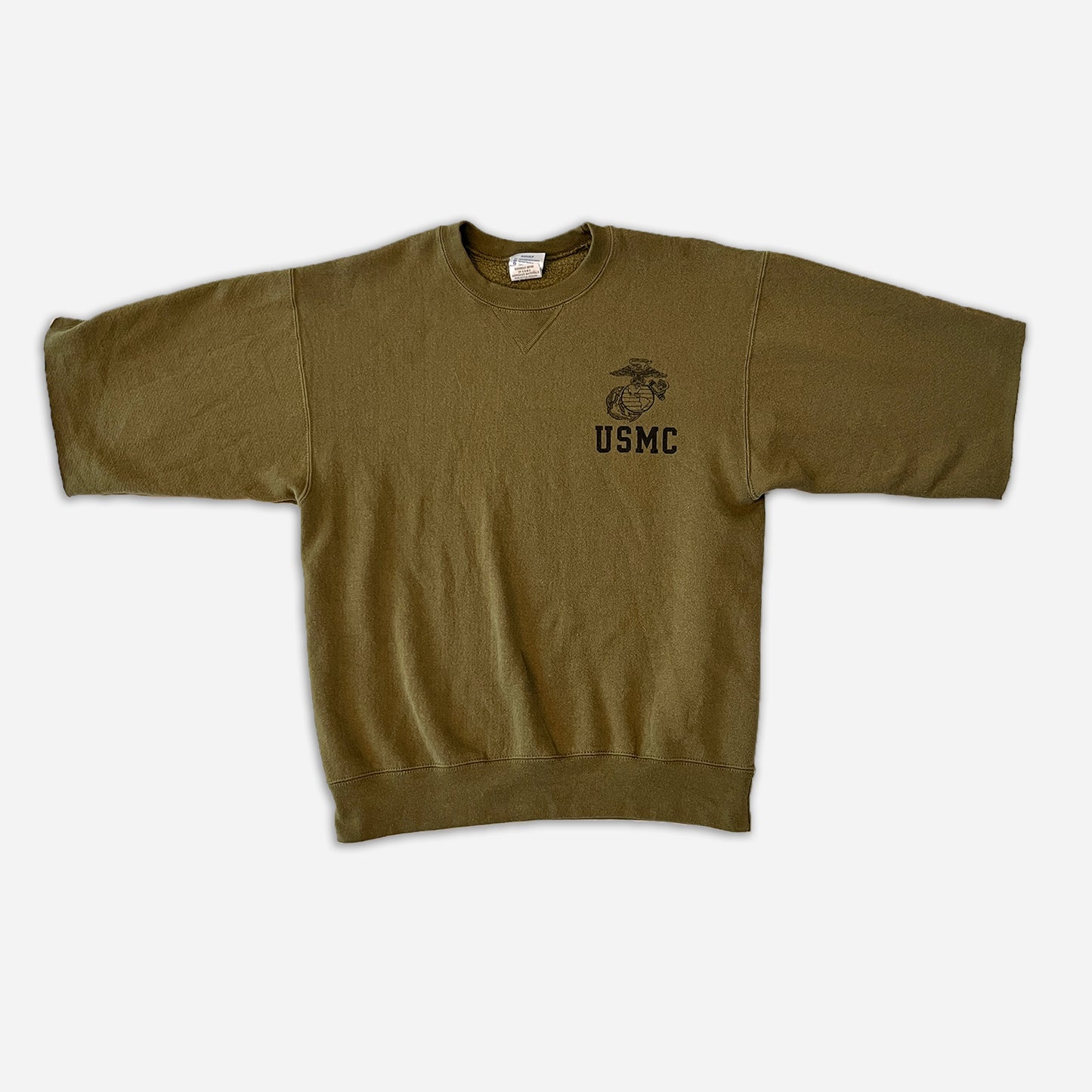 1990s - USMC Cropped Warm Up Sweatshirt