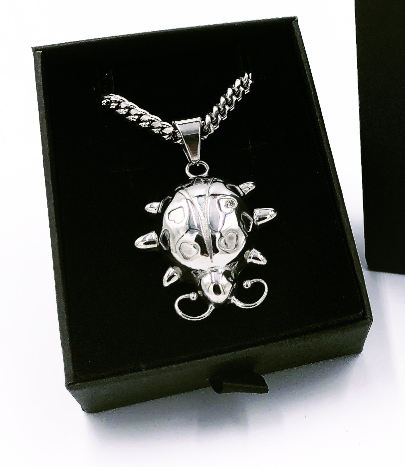 Love Bug Silver Pendant & Chain
