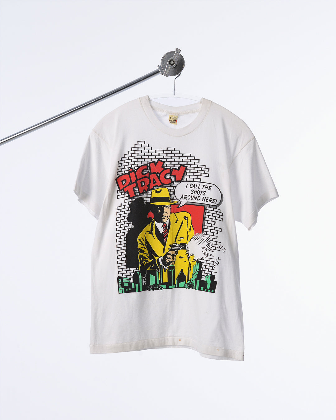 1990s Dick Tracy "I Call The Shots" Graphic Tee - Size L