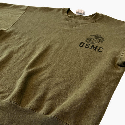 1990s - USMC Cropped Warm Up Sweatshirt