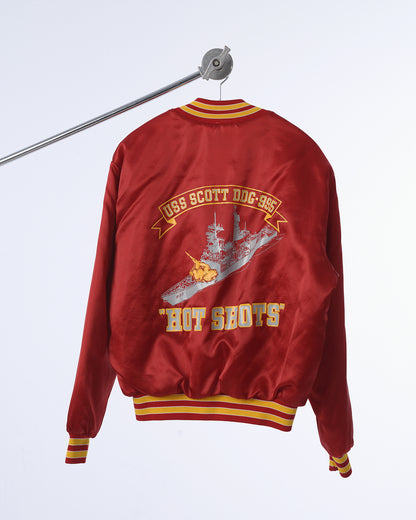 1980s Swingster USS Scott "Hot Shots" Bomber Jacket - Size L